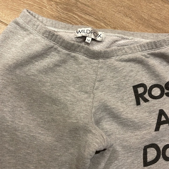 Wildfox Joggers with 'Rosé All Day' Print MEDIUM - Picture 2 of 6